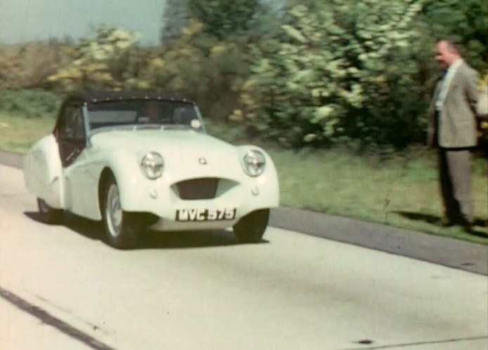 1953 Triumph TR2 Jabbeke speed test with MVC 575 [TR1]