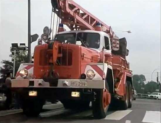 1966 Magirus-Deutz F 250 D 25 A Uranus Kranwagen 16 To BFW Frankfurt