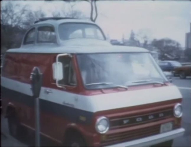 1971 Ford Econoline with VW Beetle roof insert